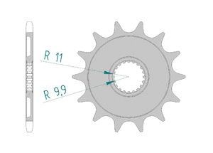 KIT STEEL GAS GAS EC 300 F 2014-2015 Standard Xs-ring