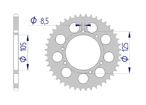 KIT ALU GAS-GAS 250 PAMPERA 2002 Reinforced Xs-ring