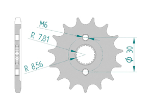 KIT ALU ABHONDA CR 85 R2 #428 G.R 03-05