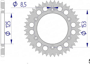 KIT ALU AB HONDA CR 125 R V 1997