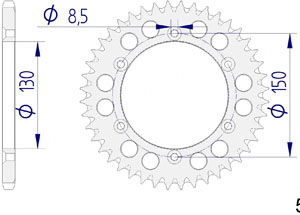 KIT ALU AB YAMAHA WR 125 1999-2001