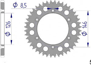 KIT ALU AB SUZUKI RM 125 1997-1999