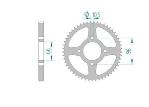 rear steel sprocket 428 honda