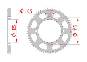 rear steel sprocket 428 yamaha