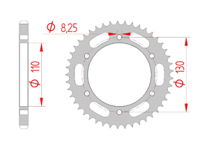 rear steel sprocket 428 yamaha