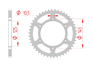 rear steel sprocket 520 yamaha