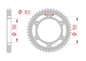 rear steel sprocket 532 yamaha