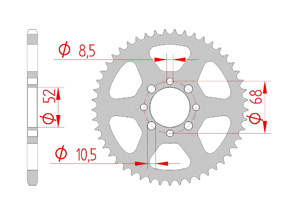 rear steel sprocket 420 kawasaki