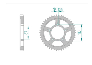 rear steel sprocket 532 suzuki GSX-R 1100