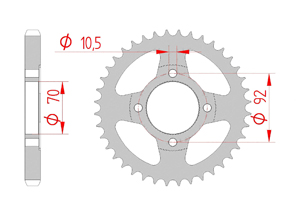 rear steel sprocket 530 kawasaki