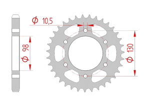 rear steel sprocket 630 kawasaki