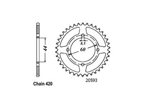 Esjot TT Front Sprocket