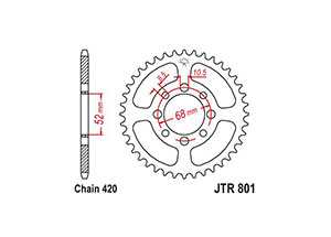 Rear sprocket TT Esjot