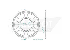 Rear sprocket Esjot