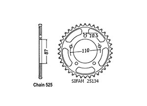 Esjot Front Sprocket