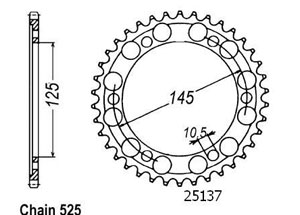 Rear sprocket Esjot