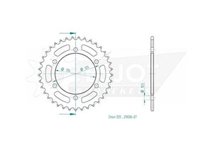 Rear sprocket Esjot