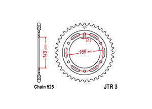 Rear sprocket Esjot