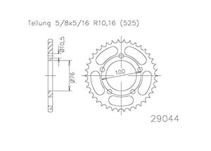 Rear sprocket Esjot