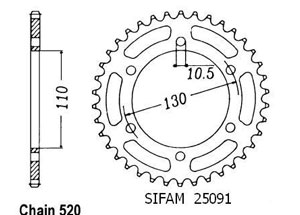 Rear sprocket Esjot