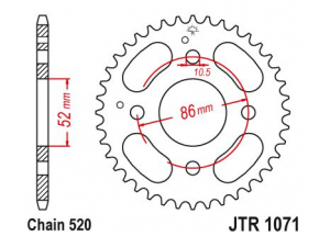 Rear sprocket Esjot