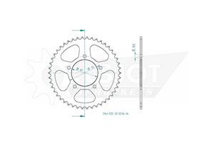 Rear sprocket Esjot