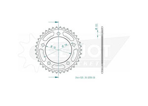 Rear sprocket Esjot