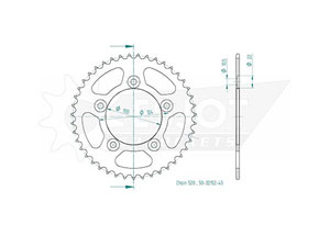 Rear sprocket Esjot