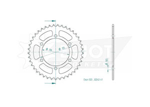 Rear sprocket Esjot