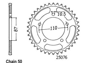 Rear sprocket Esjot