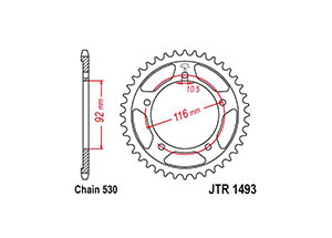 Rear sprocket Esjot