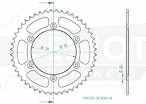 Rear sprocket Esjot