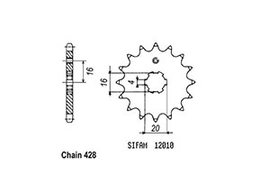 TT Esjot Rear Sprocket