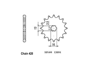 TT Esjot Rear Sprocket