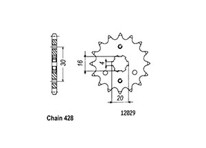 TT Esjot Rear Sprocket