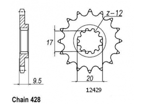 Front sprocket TT Esjot