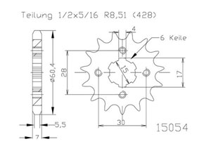 Front sprocket Esjot