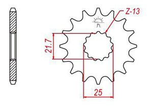 Front sprocket Esjot