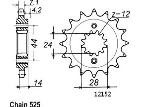 Front sprocket Esjot