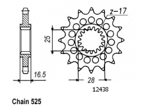 Front sprocket TT Esjot