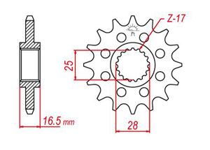 Front sprocket Esjot Lightweight