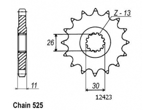 Front sprocket Esjot