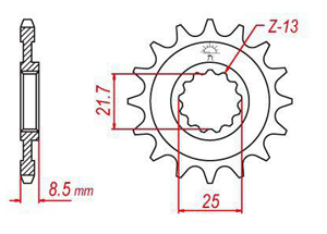 Front sprocket Esjot