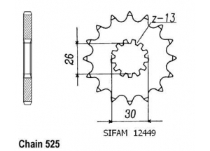 Front sprocket Esjot