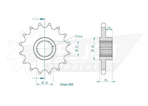 Front sprocket Esjot