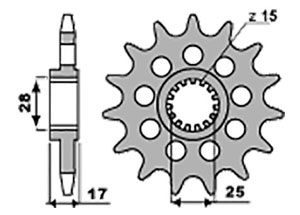 Front sprocket Esjot