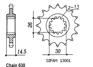 Front sprocket Esjot