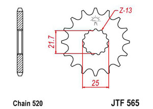 Front sprocket TT Esjot