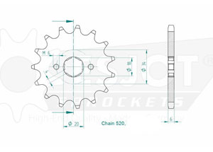 Front sprocket TT Esjot