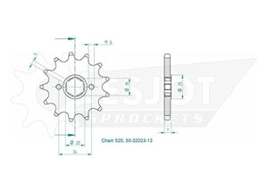 Front sprocket Esjot